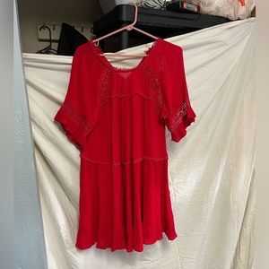 Selling this really cute red dress it is brand new never been worn